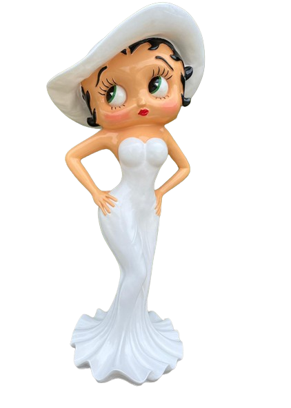 STATUE BETTY BOOP 95CM BLANC