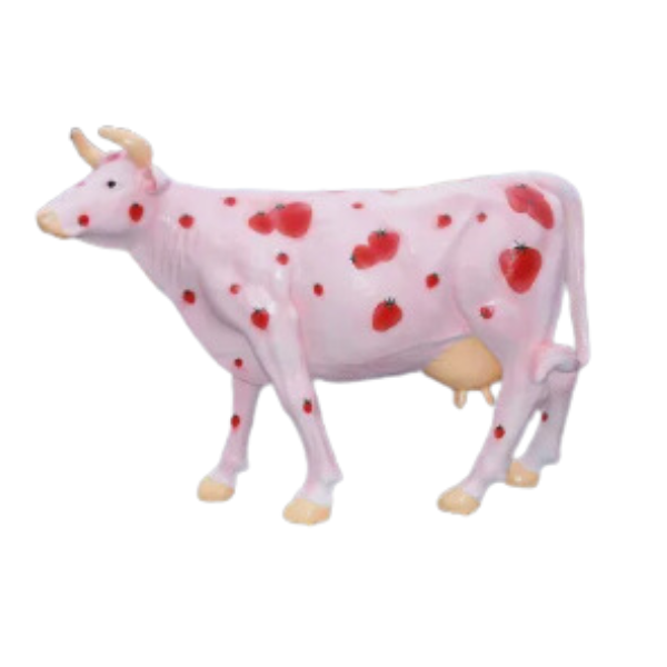 Statue Vache Prestige Sculpture - 225cm - Fraisier