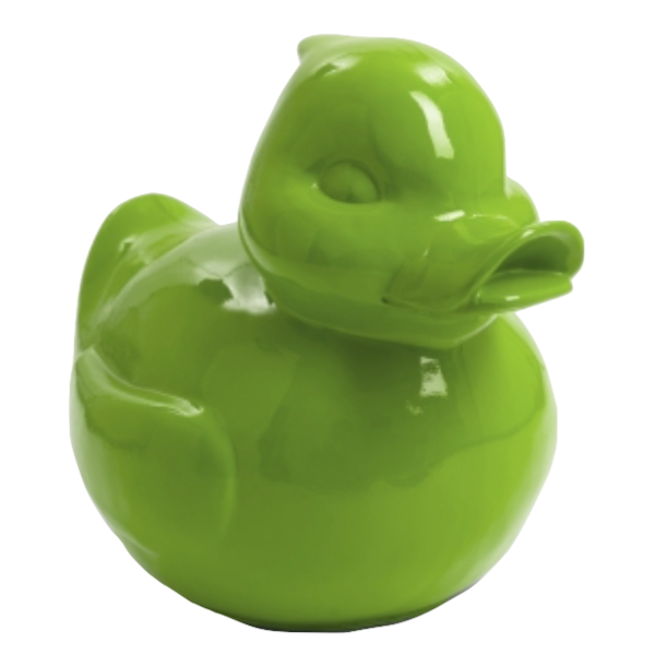 Statue Canard Animaux Resine - 45cm - Vert Pomme