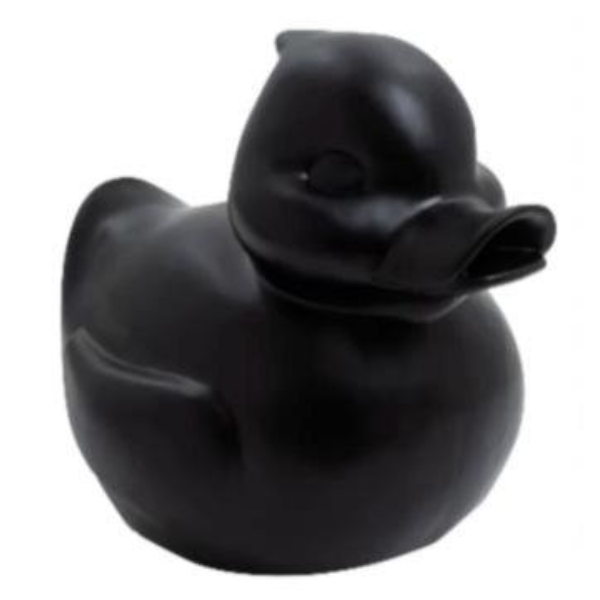 Statue Canard Animaux Resine - 65cm - Noir