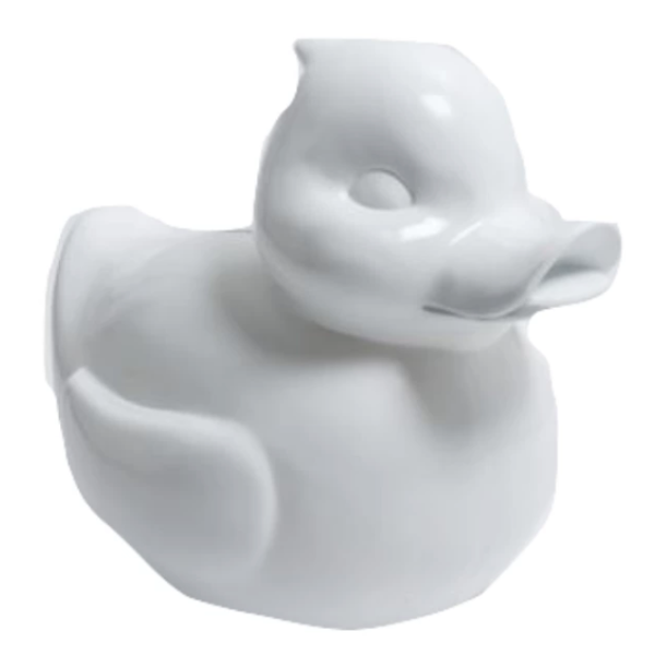 Statue Canard Animaux Resine - 65cm - Blanc