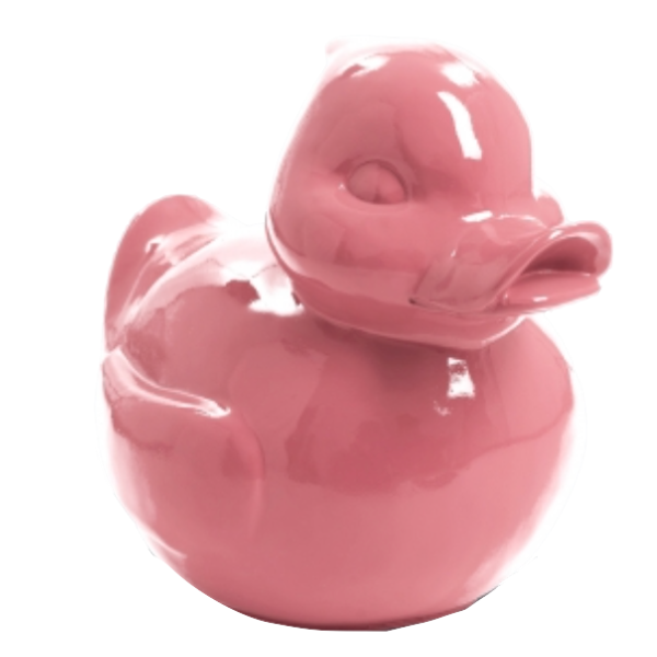 Statue Canard Animaux Resine - 200cm - Rose Clair