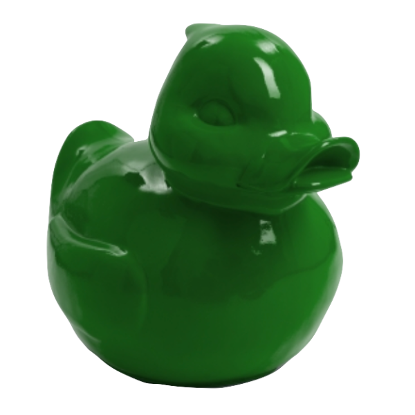 Statue Canard Animaux Resine - 45cm - Vert