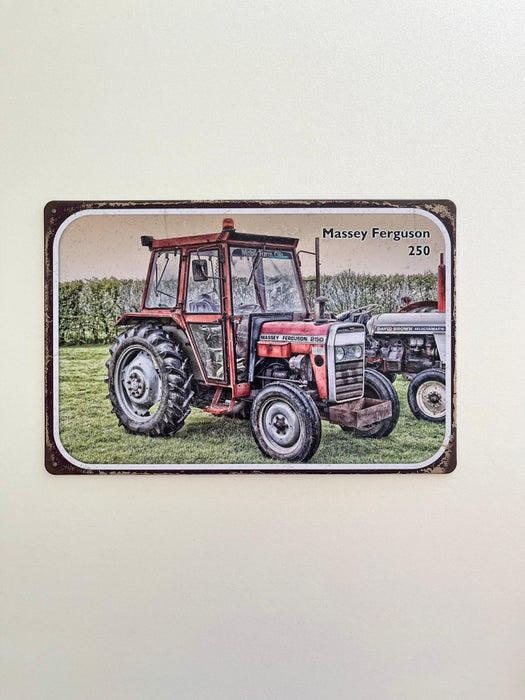 PLAQUE MÉTAL TRACTEUR 30X20 CM - PLAQUE DECORATIVE