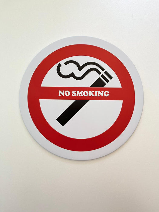 PLAQUE MÉTAL NO SMOKING 30X30 CM - PLAQUE DECORATIVE