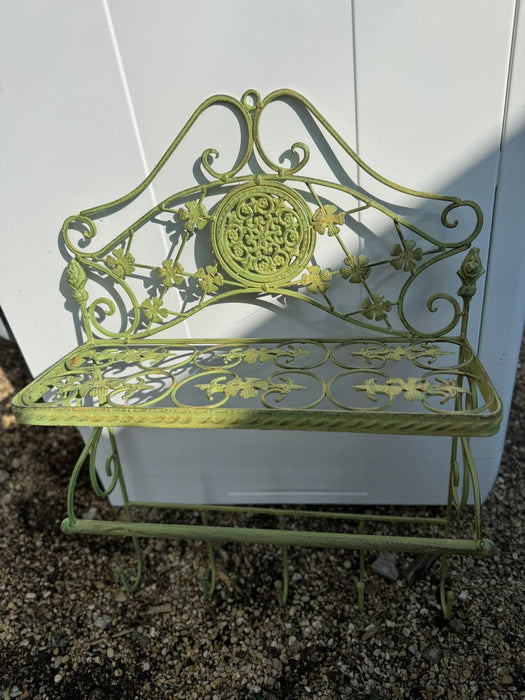 Mur garde-robe fer style antique jardin portemanteaux vestiaire vert