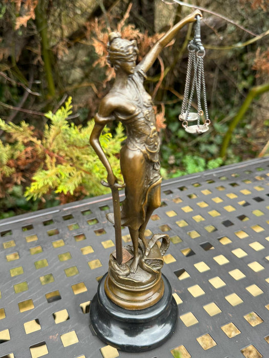 Figure de bronze de la Justice 45cm