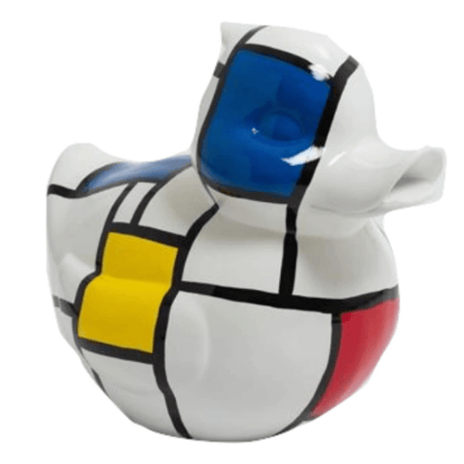 Statue Canard Animaux Resine - 45cm - Mondrian - ANIMAUX-RESINE.FR