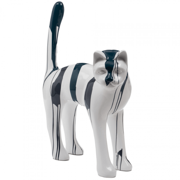 Statue Chat Animaux Resine - 105cm - Coulure Noir - ANIMAUX-RESINE.FR