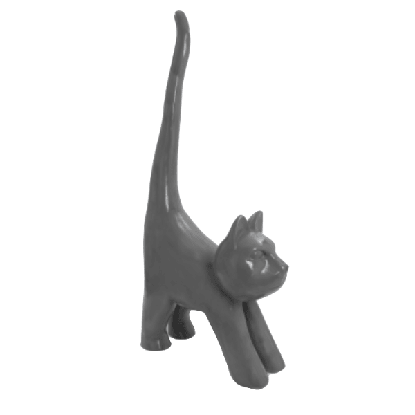 Statue Chat Animaux Resine - 205cm - Gris - ANIMAUX-RESINE.FR