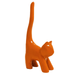 Statue Chat Animaux Resine - 30cm - Orange - ANIMAUX-RESINE.FR