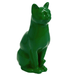 Statue Chat Animaux Resine - 40cm - Vert - ANIMAUX-RESINE.FR