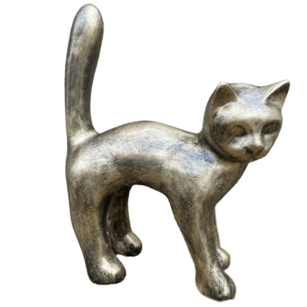 Statue Chat Animaux Resine - 45cm - Bronze - ANIMAUX-RESINE.FR