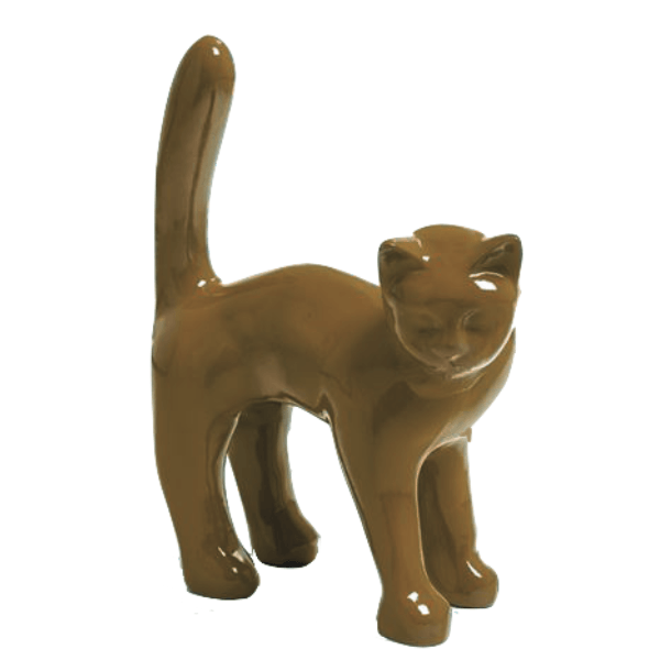 Statue Chat Animaux Resine - 45cm - Marron - ANIMAUX-RESINE.FR