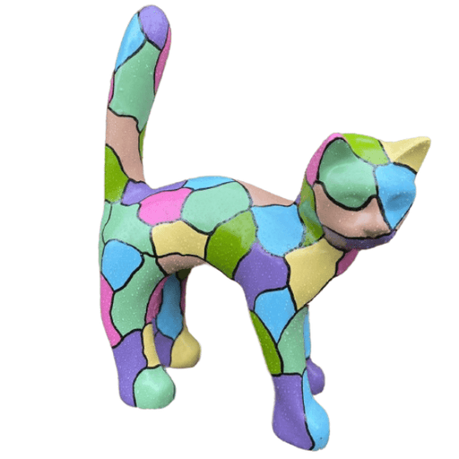 Statue Chat Animaux Resine - 45cm - Smarties - ANIMAUX-RESINE.FR