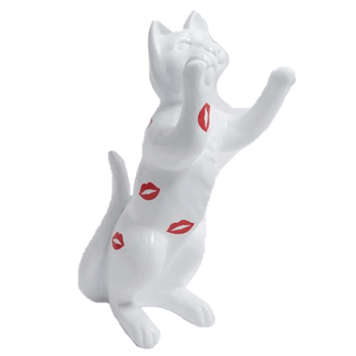 Statue Chat Animaux Resine - 55cm - Bisous - ANIMAUX-RESINE.FR