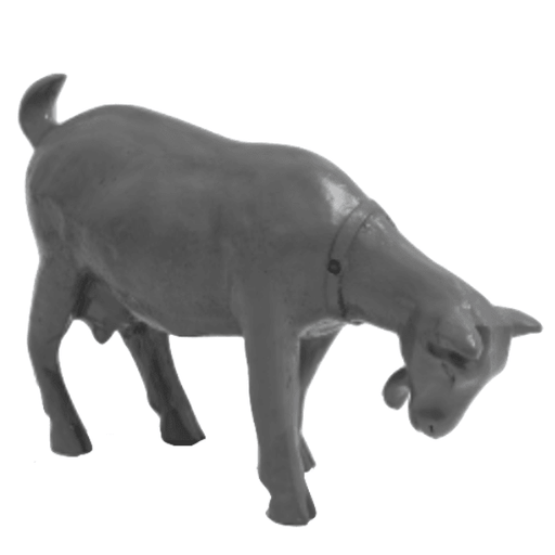 Statue Chevre Animaux Resine - 95cm - Gris - ANIMAUX-RESINE.FR