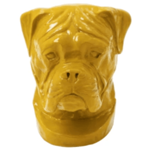 Statue Chien Boxer Animaux Resine - 35cm - Jaune - ANIMAUX-RESINE.FR