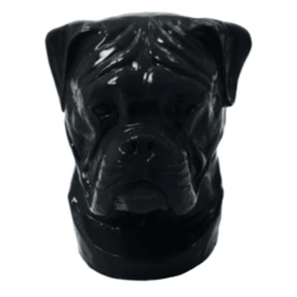 Statue Chien Boxer Animaux Resine - 35cm - Noir - ANIMAUX-RESINE.FR