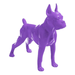 Statue Chien Boxer Animaux Resine - 50cm - Violet - ANIMAUX-RESINE.FR