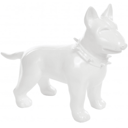 Statue Chien Bull Terrier Animaux Resine - 60cm - Blanc - ANIMAUX-RESINE.FR