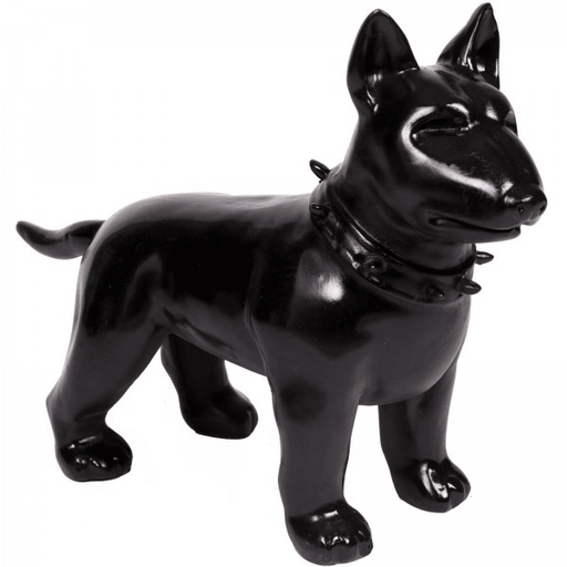 Statue Chien Bull Terrier Animaux Resine - 60cm - Noir - ANIMAUX-RESINE.FR