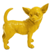 Statue Chien Chihuahua Animaux Resine - 30cm - Jaune - ANIMAUX-RESINE.FR