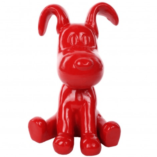 Statue Chien Snoopy Animaux Resine - 30cm - Rouge - ANIMAUX-RESINE.FR