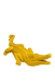 Statue Crocodile Animaux Resine - 120cm - Jaune - ANIMAUX-RESINE.FR