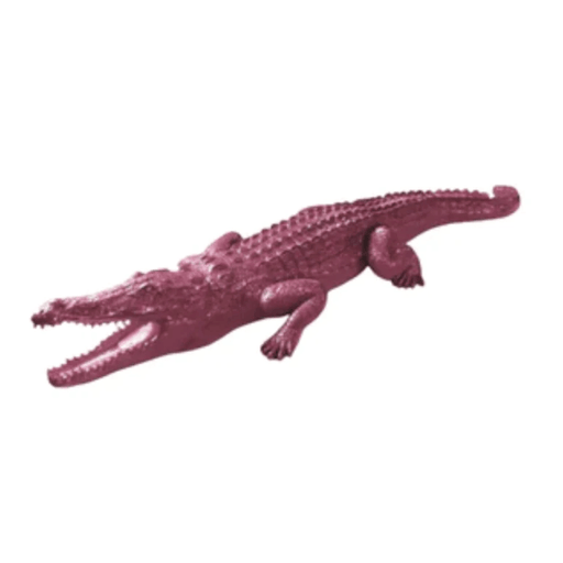 Statue Crocodile Animaux Resine - 320cm - Rose Clair - ANIMAUX-RESINE.FR