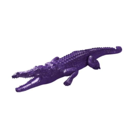 Statue Crocodile Animaux Resine - 320cm - Violet - ANIMAUX-RESINE.FR