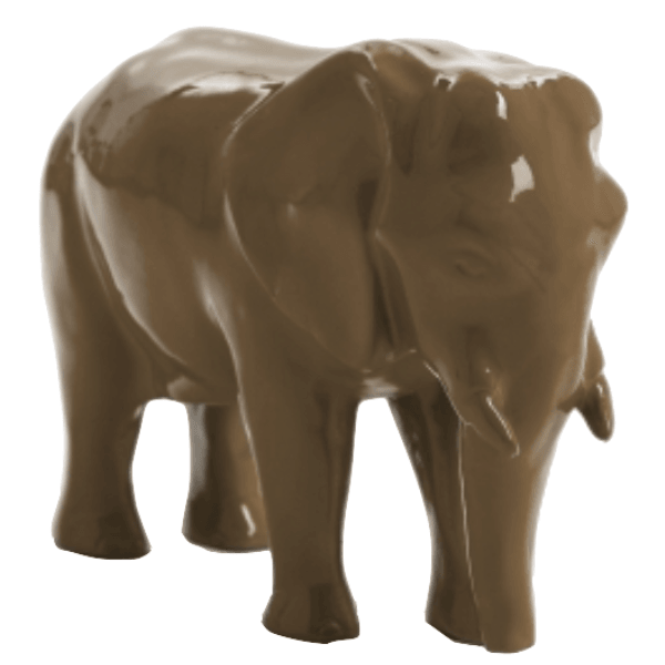 Statue Elephant Animaux Resine - 30cm - Marron - ANIMAUX-RESINE.FR