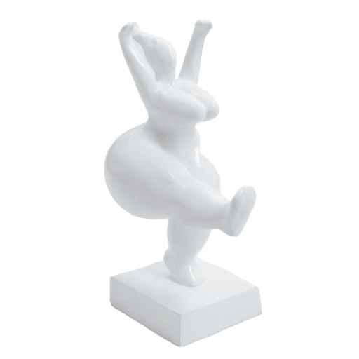 Statue Femme Nana Oeuvre Resine - 55cm - Blanc - ANIMAUX-RESINE.FR