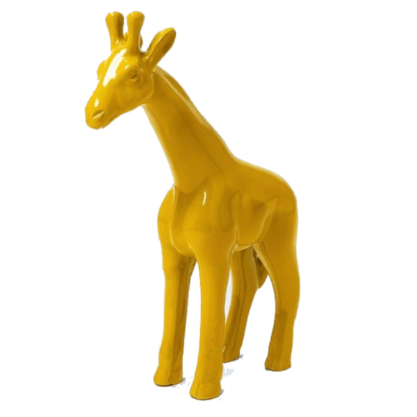 Statue Girafe Animaux Resine - 110cm - Jaune - ANIMAUX-RESINE.FR