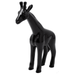 Statue Girafe Animaux Resine - 110cm - Noir - ANIMAUX-RESINE.FR