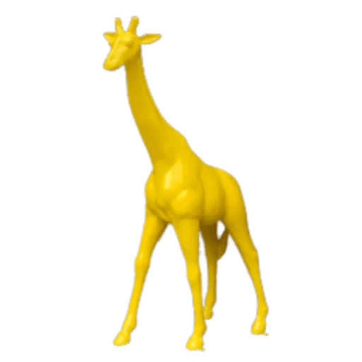 Statue Girafe Animaux Resine - 150cm - Jaune - ANIMAUX-RESINE.FR