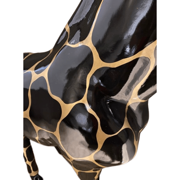 Statue Girafe Animaux Resine - 210cm - Ecaille dorée - ANIMAUX-RESINE.FR