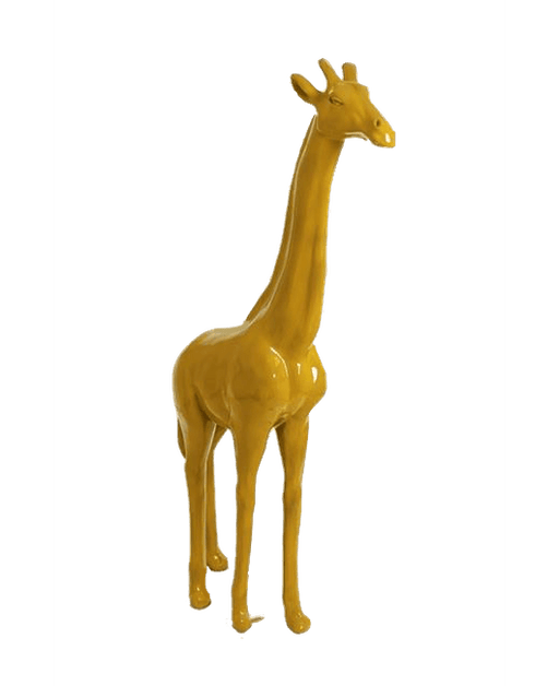 Statue Girafe Animaux Resine - 210cm - Jaune - ANIMAUX-RESINE.FR