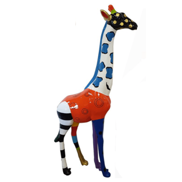 Statue Girafe Animaux Resine - 210cm - Mix - ANIMAUX-RESINE.FR