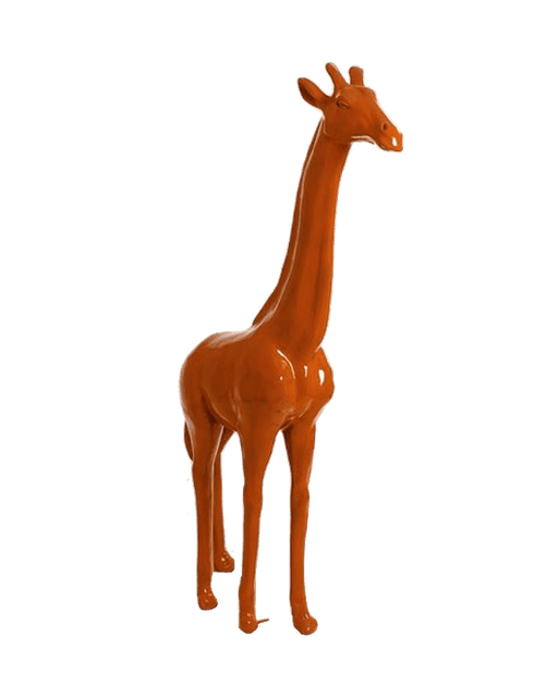 Statue Girafe Animaux Resine - 210cm - Orange - ANIMAUX-RESINE.FR