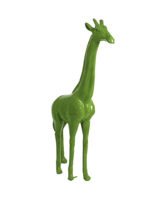 Statue Girafe Animaux Resine - 210cm - Vert Pomme - ANIMAUX-RESINE.FR