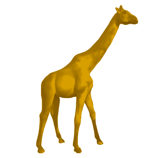 Statue Girafe Animaux Resine - 320cm - Jaune - ANIMAUX-RESINE.FR