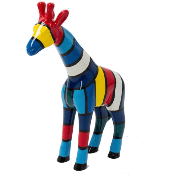 Statue Girafe Animaux Resine - 50cm - Schtroumpf - ANIMAUX-RESINE.FR