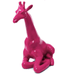 Statue Girafe Animaux Resine - 90cm - Rose Fushia - ANIMAUX-RESINE.FR