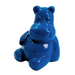 Statue Hippopotame Animaux Resine - 50cm - Bleu Nuit - ANIMAUX-RESINE.FR