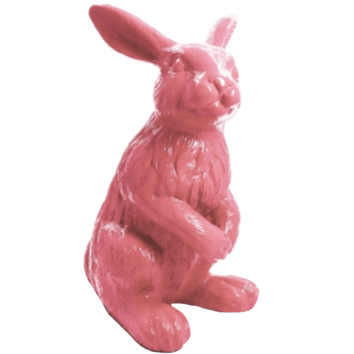 Statue Lapin Animaux Resine - 115cm - Rose Clair - ANIMAUX-RESINE.FR