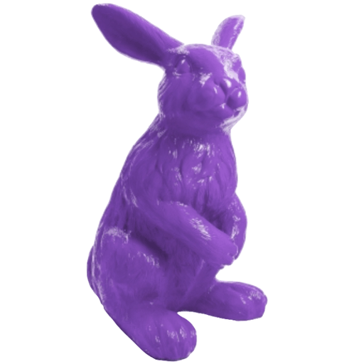 Statue Lapin Animaux Resine - 115cm - Violet - ANIMAUX-RESINE.FR