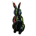 Statue Lapin Animaux Resine - 35cm - Multi Coulure Noir - ANIMAUX-RESINE.FR