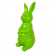 Statue Lapin Animaux Resine - 35cm - Vert Pomme - ANIMAUX-RESINE.FR