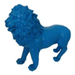 Statue Lion Animaux Resine - 100cm - Bleu - ANIMAUX-RESINE.FR